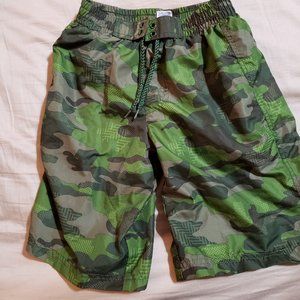 Boys Medium Camo Swim Trunks